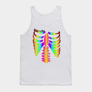 Rad to the Bone Rainbow Skeleton Tank Top